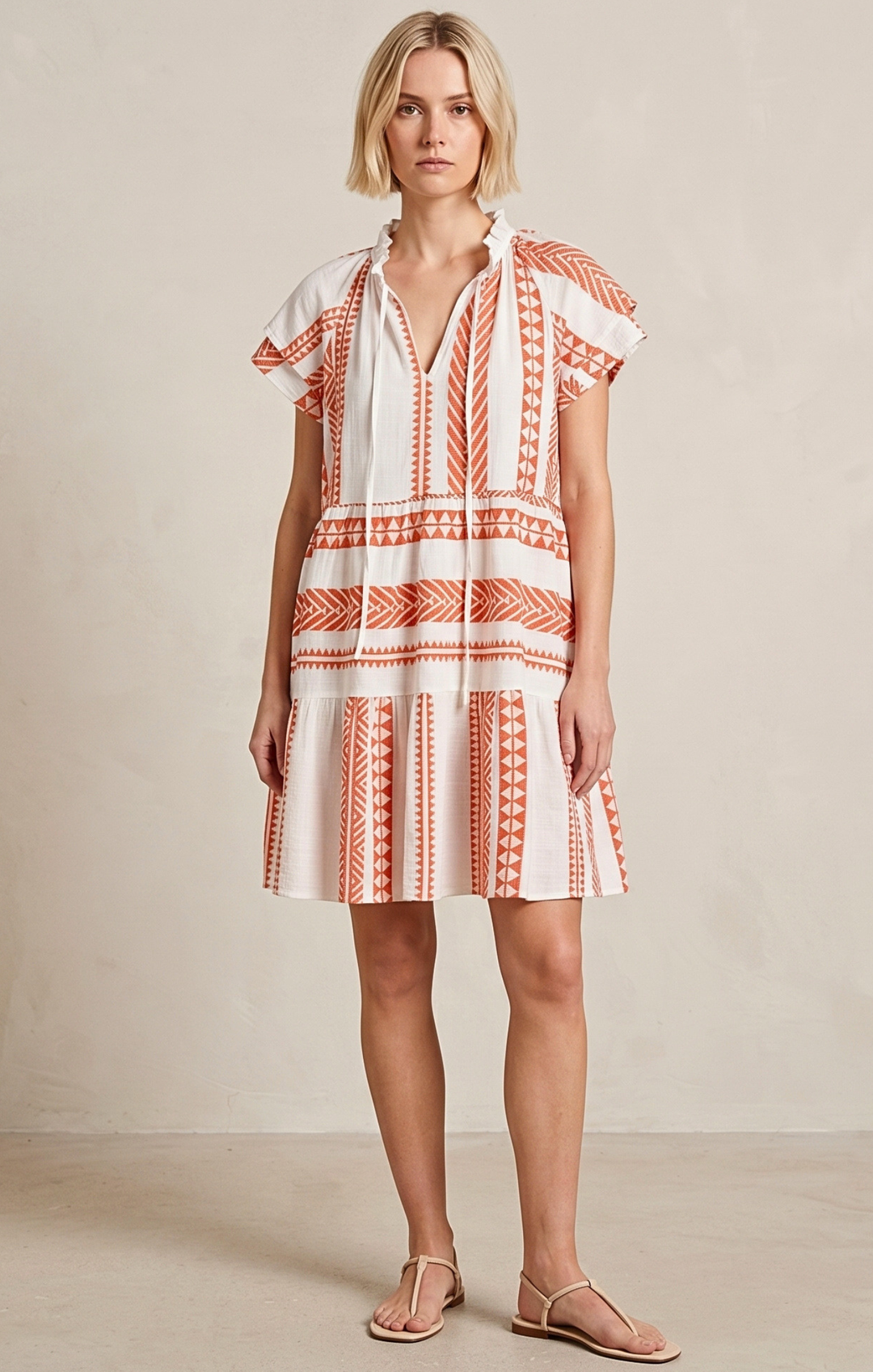 THE HANSEL COTTON TIERED DRESS