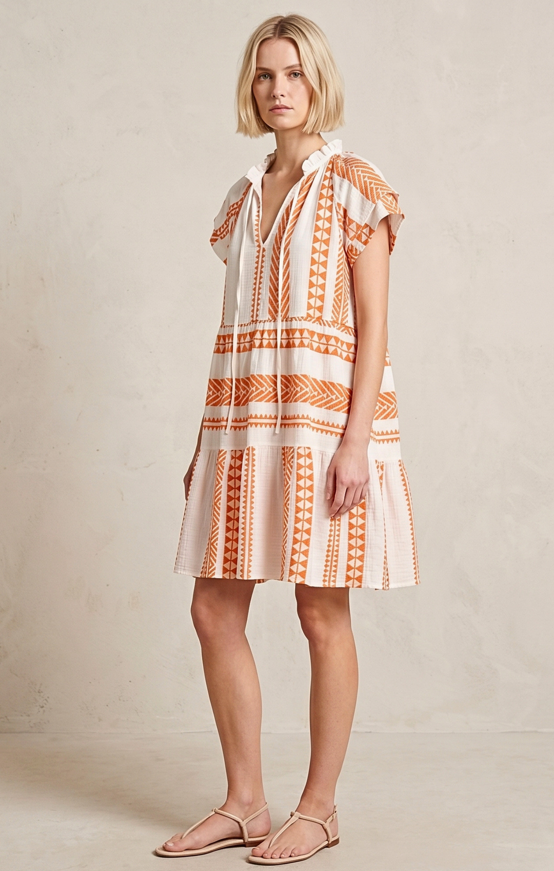 THE HANSEL COTTON TIERED DRESS