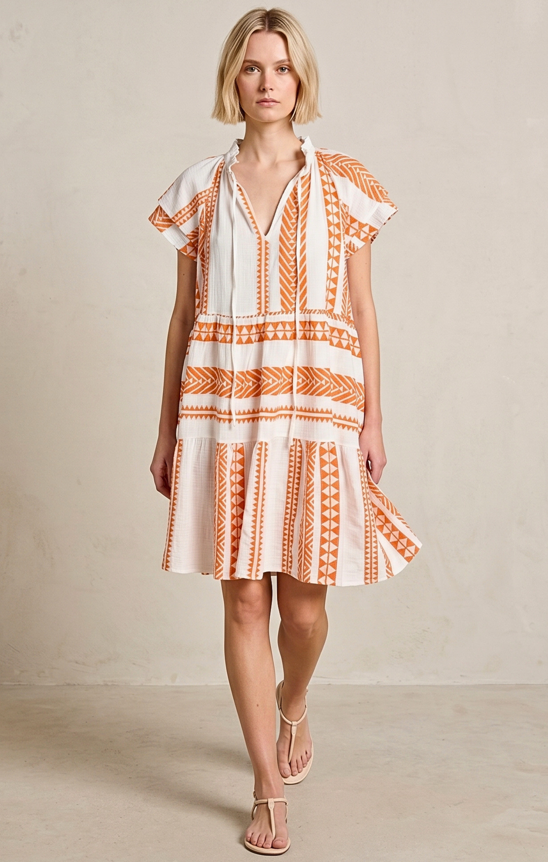 THE HANSEL COTTON TIERED DRESS
