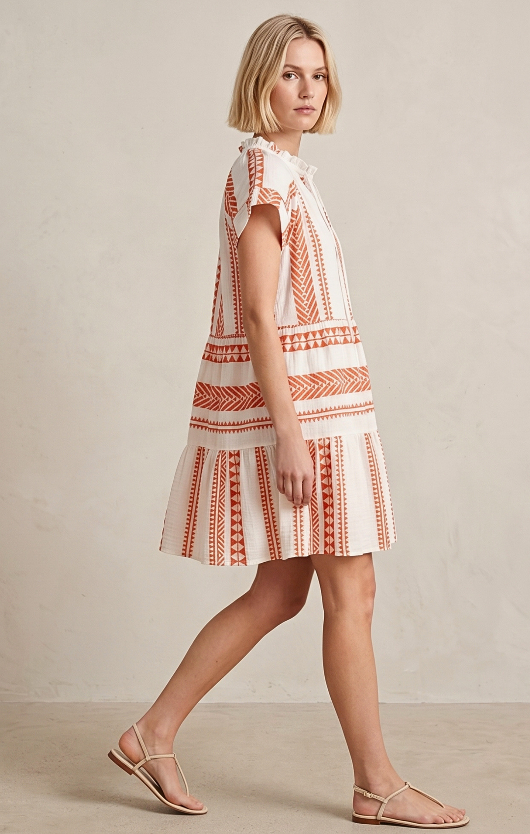 THE HANSEL COTTON TIERED DRESS