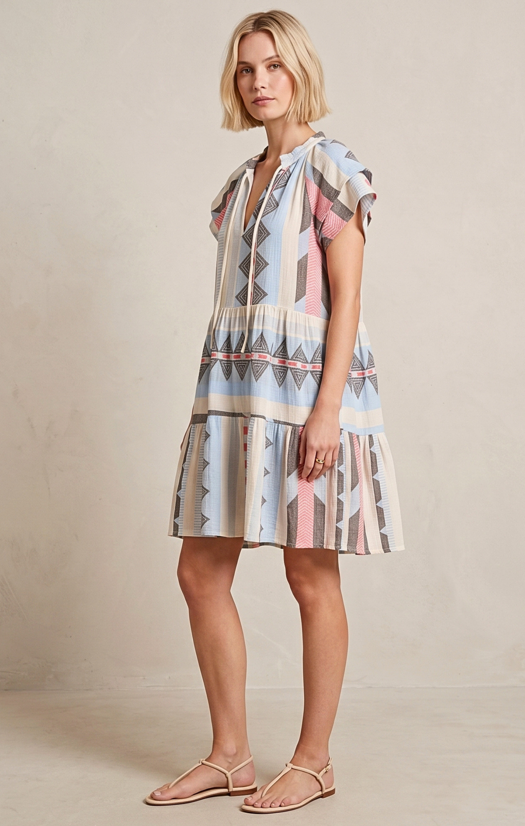THE HANSEL COTTON TIERED DRESS