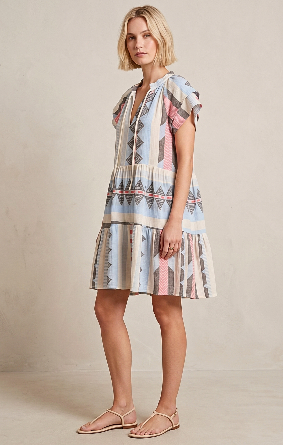 THE HANSEL COTTON TIERED DRESS