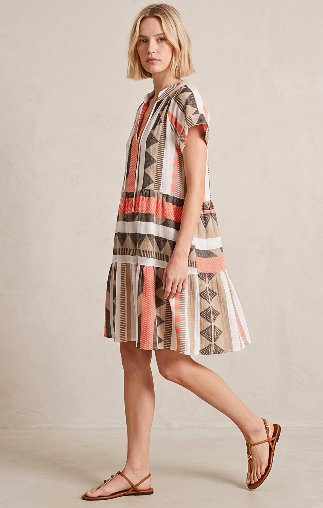 THE HANSEL COTTON TIERED DRESS