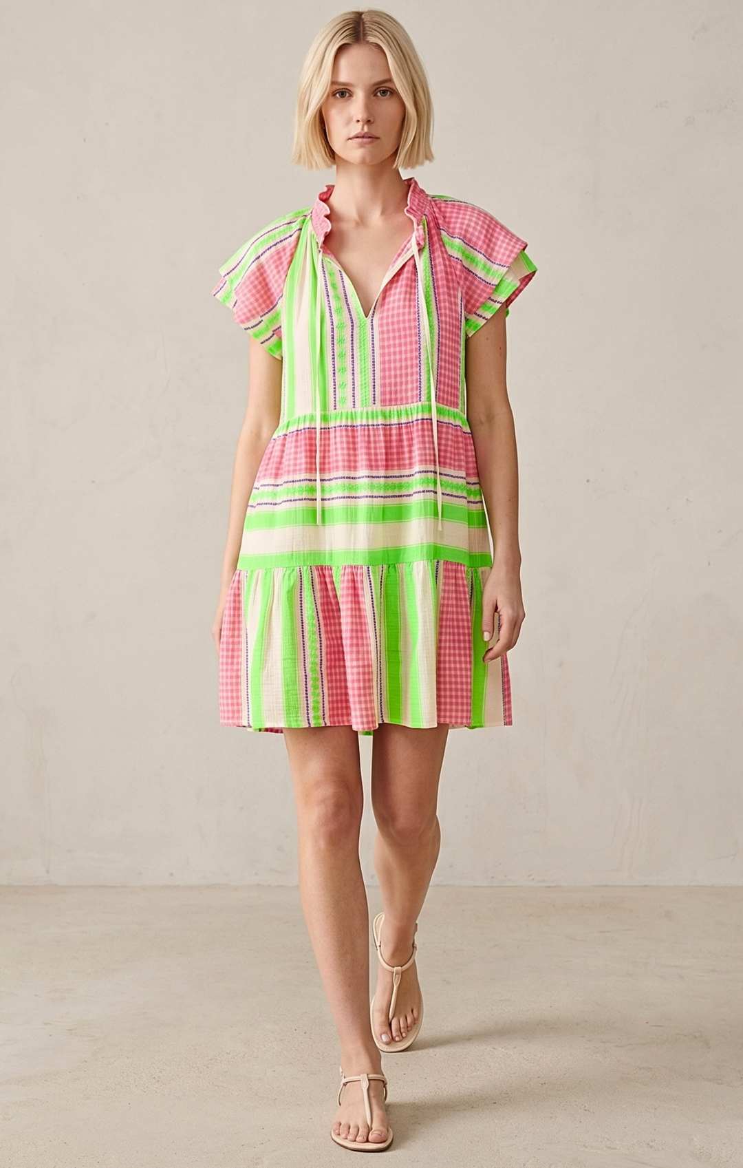 THE HANSEL COTTON TIERED DRESS