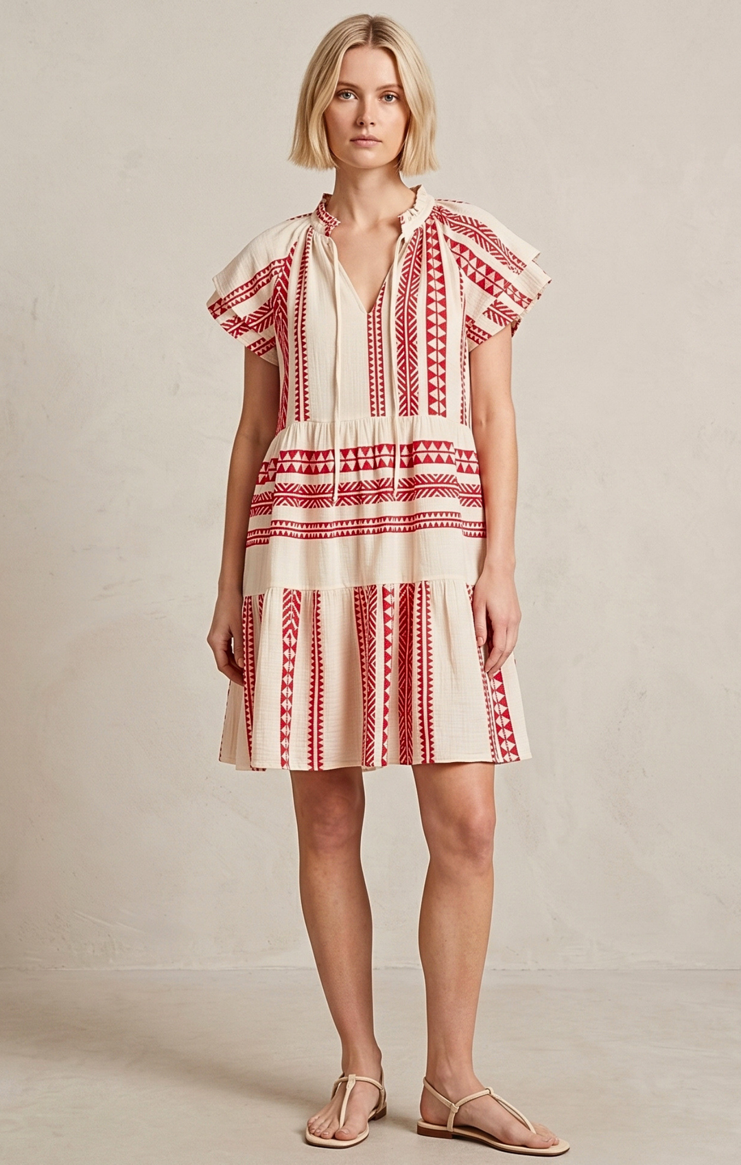 THE HANSEL COTTON TIERED DRESS