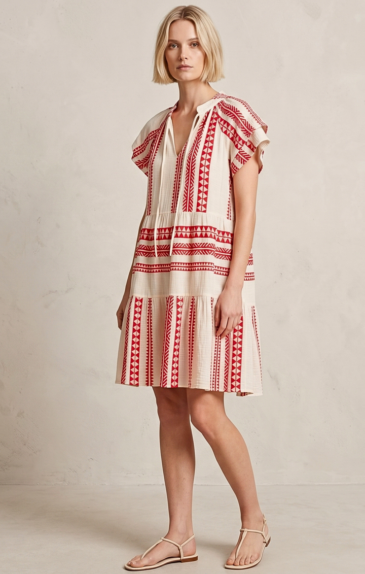 THE HANSEL COTTON TIERED DRESS
