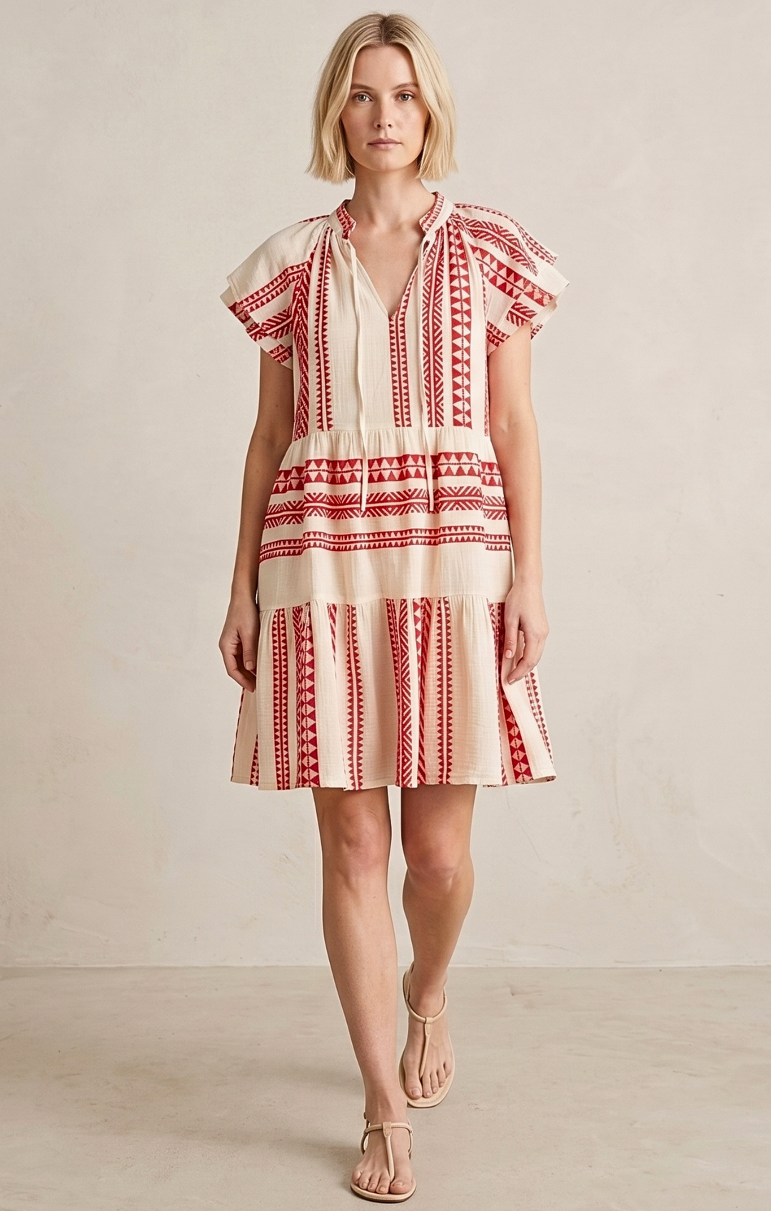 THE HANSEL COTTON TIERED DRESS