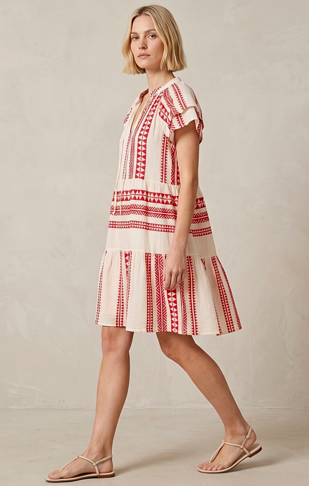 THE HANSEL COTTON TIERED DRESS