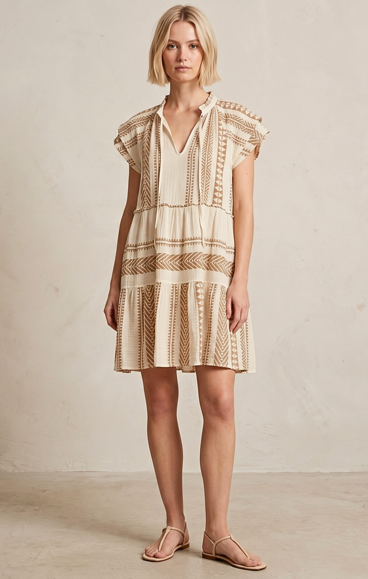 THE HANSEL COTTON TIERED DRESS