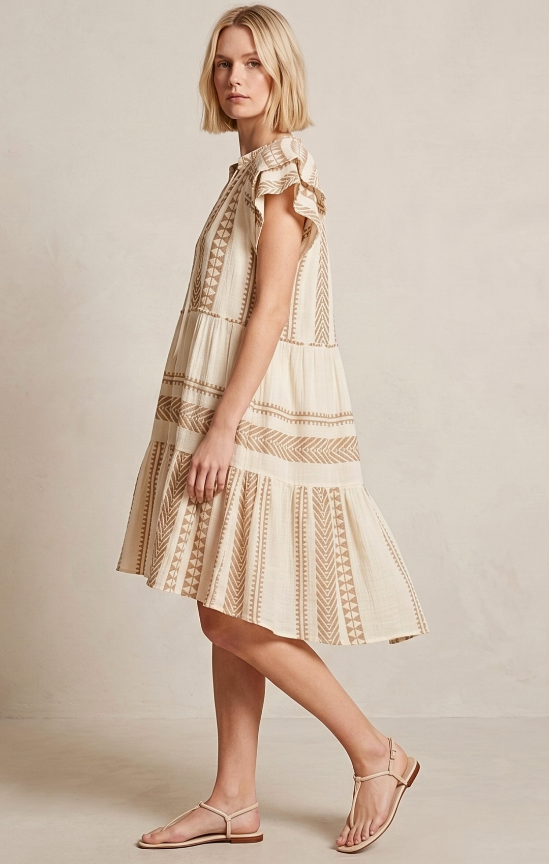 THE HANSEL COTTON TIERED DRESS