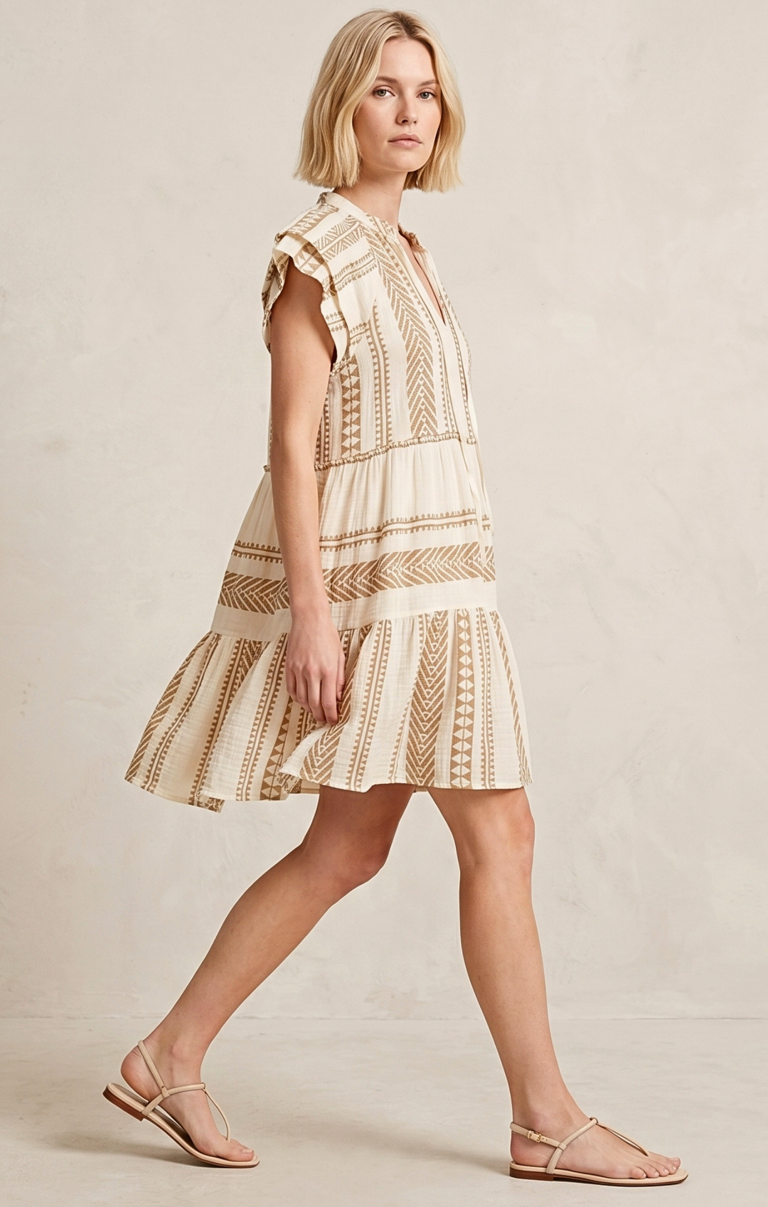 THE HANSEL COTTON TIERED DRESS