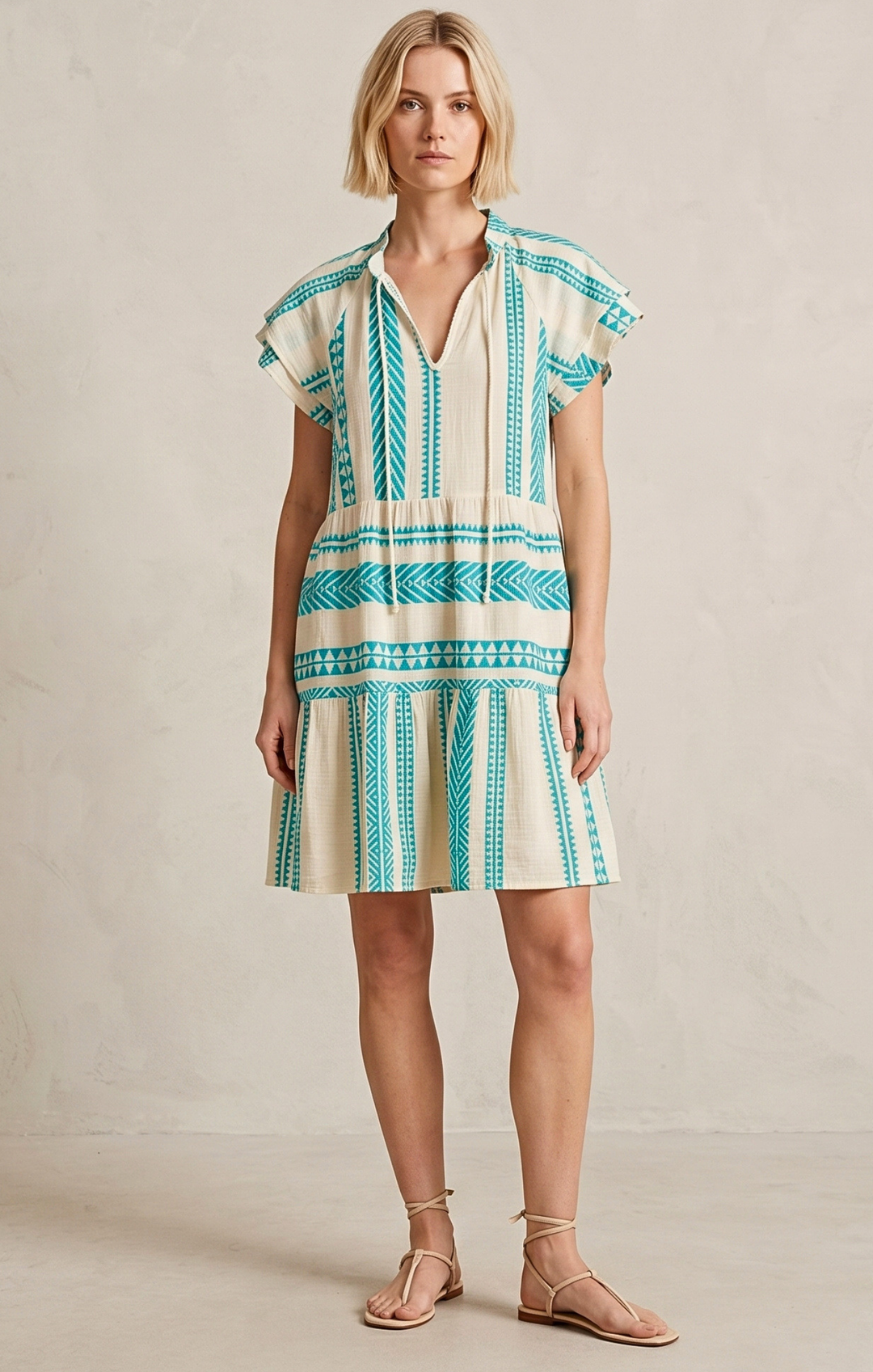 THE HANSEL COTTON TIERED DRESS