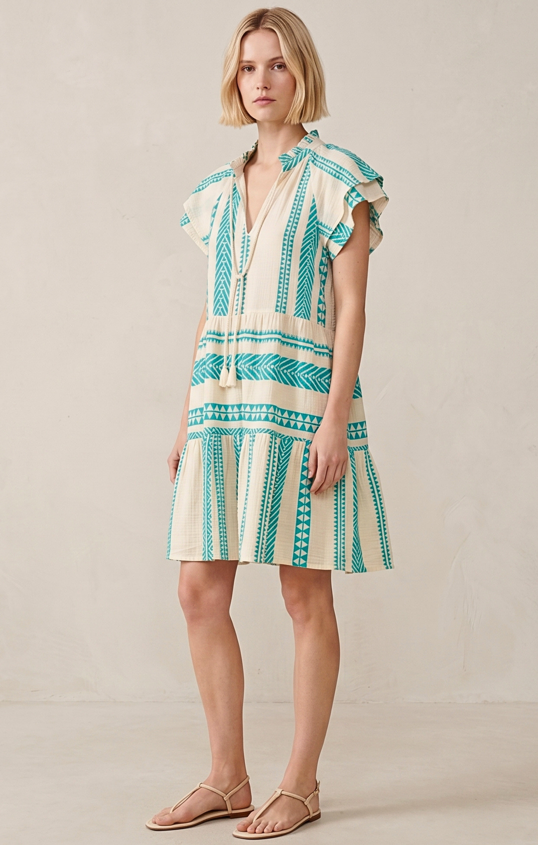 THE HANSEL COTTON TIERED DRESS