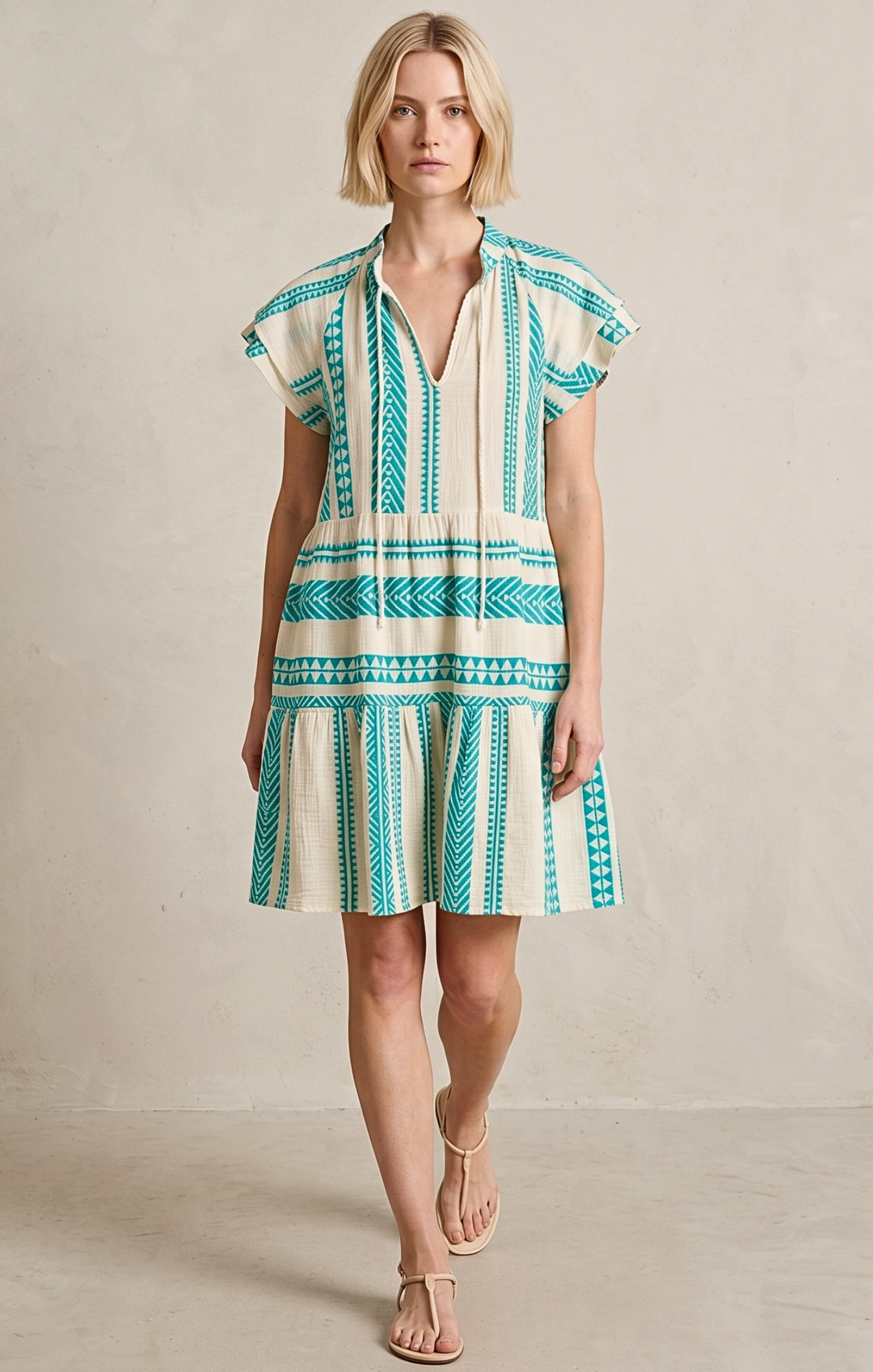 THE HANSEL COTTON TIERED DRESS