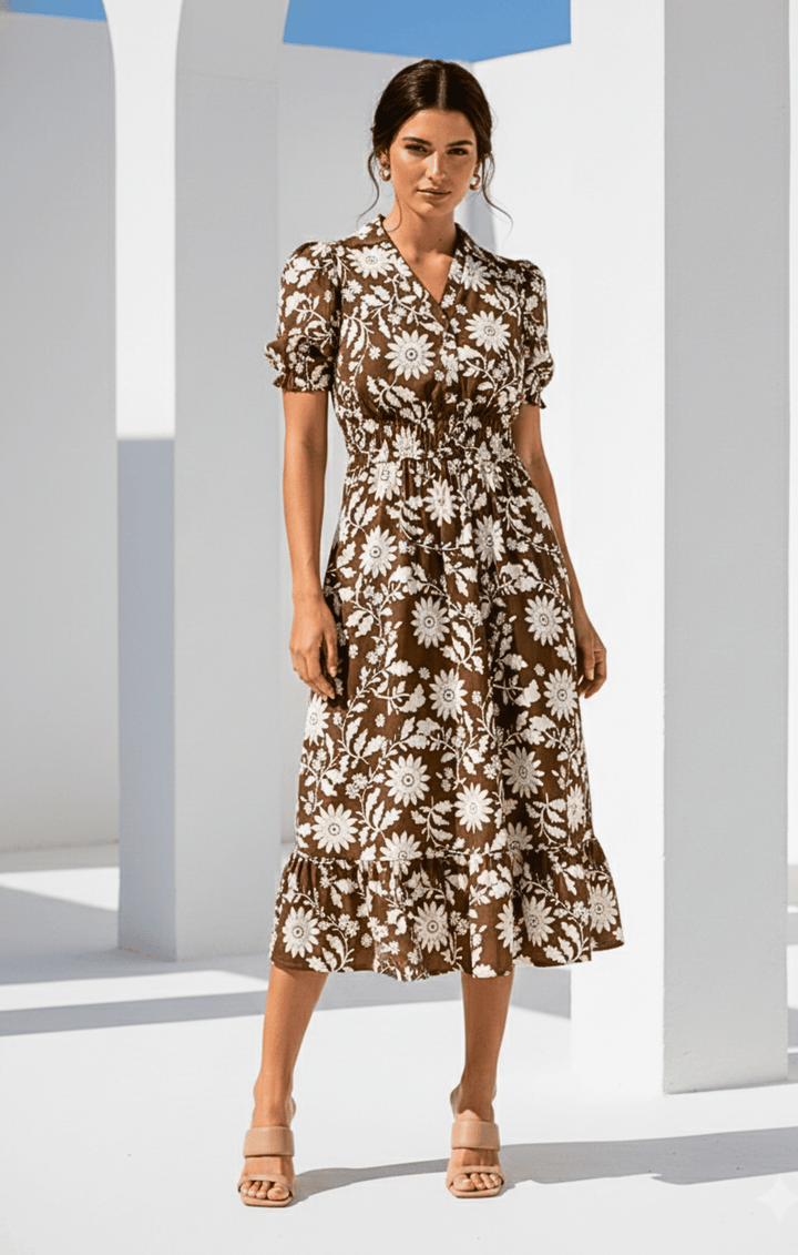 The Hunter Cotton Midi Dress: Effortless Elegance Meets Modern Style