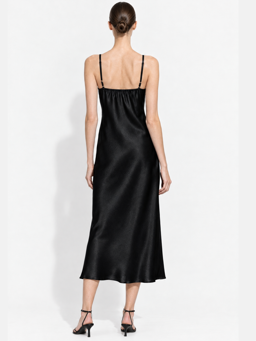 Savannah Satin Cowl Neck Slip Dress