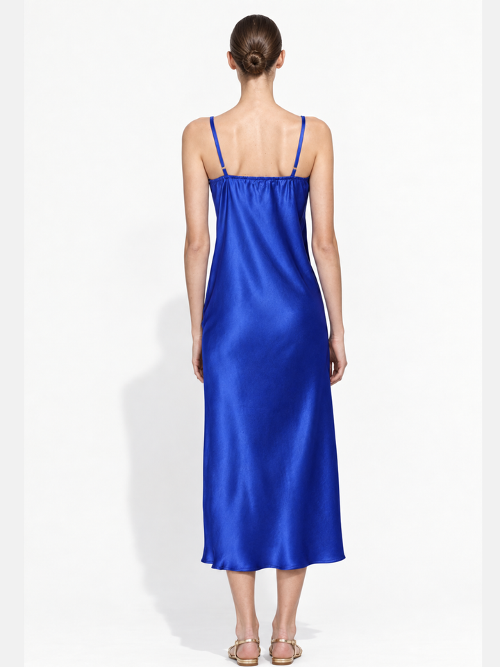 Savannah Satin Cowl Neck Slip Dress
