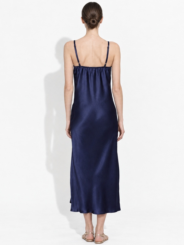 Savannah Satin Cowl Neck Slip Dress