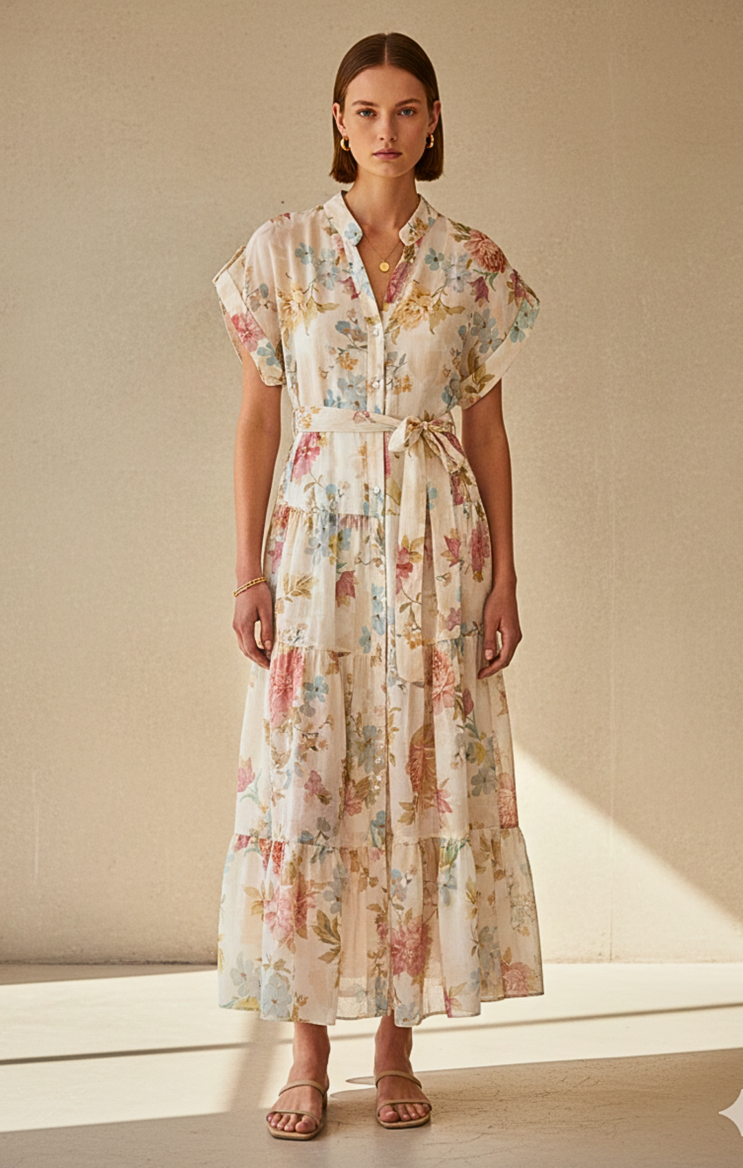 Jules  Maxi Button Down Dress