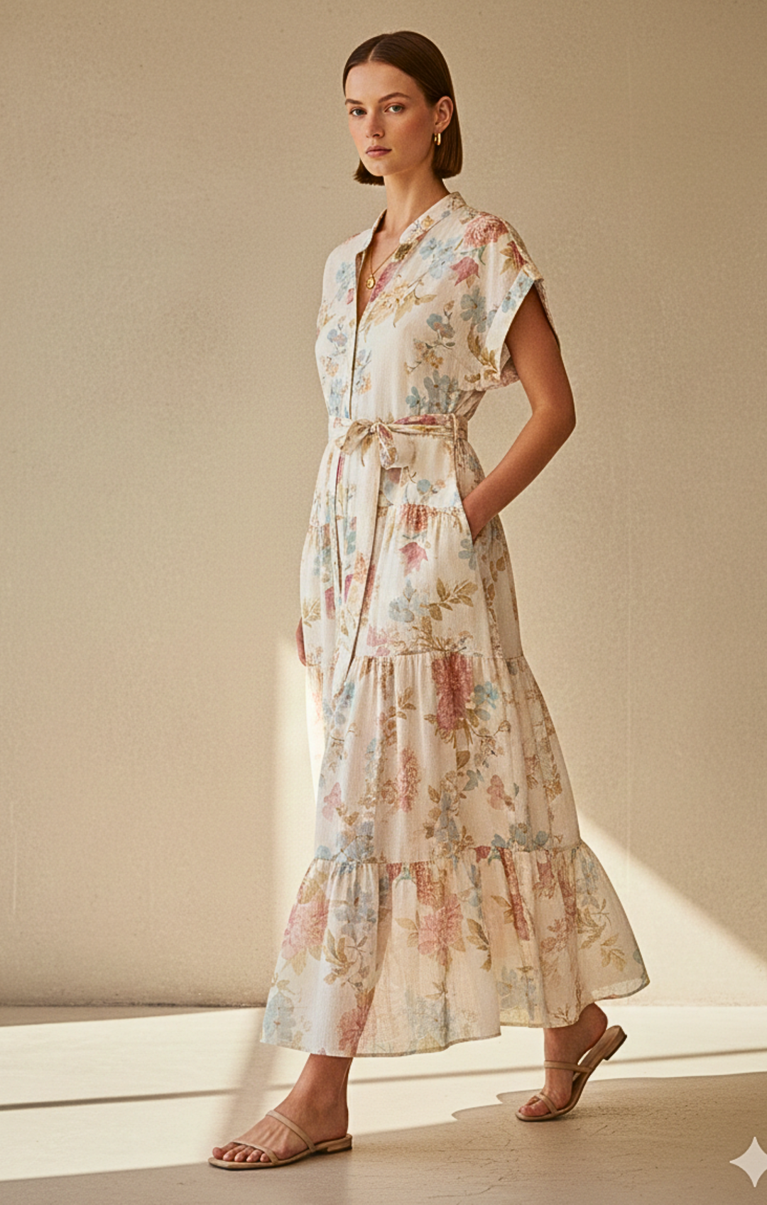 Jules  Maxi Button Down Dress