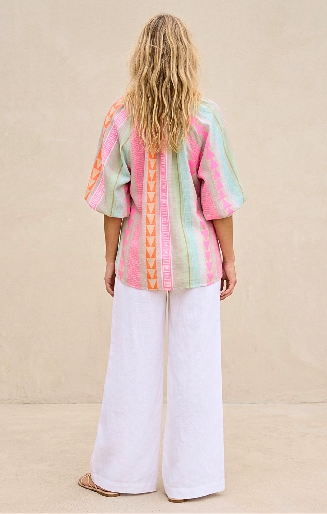 Juliette Boho Chic Jacquard Blouse