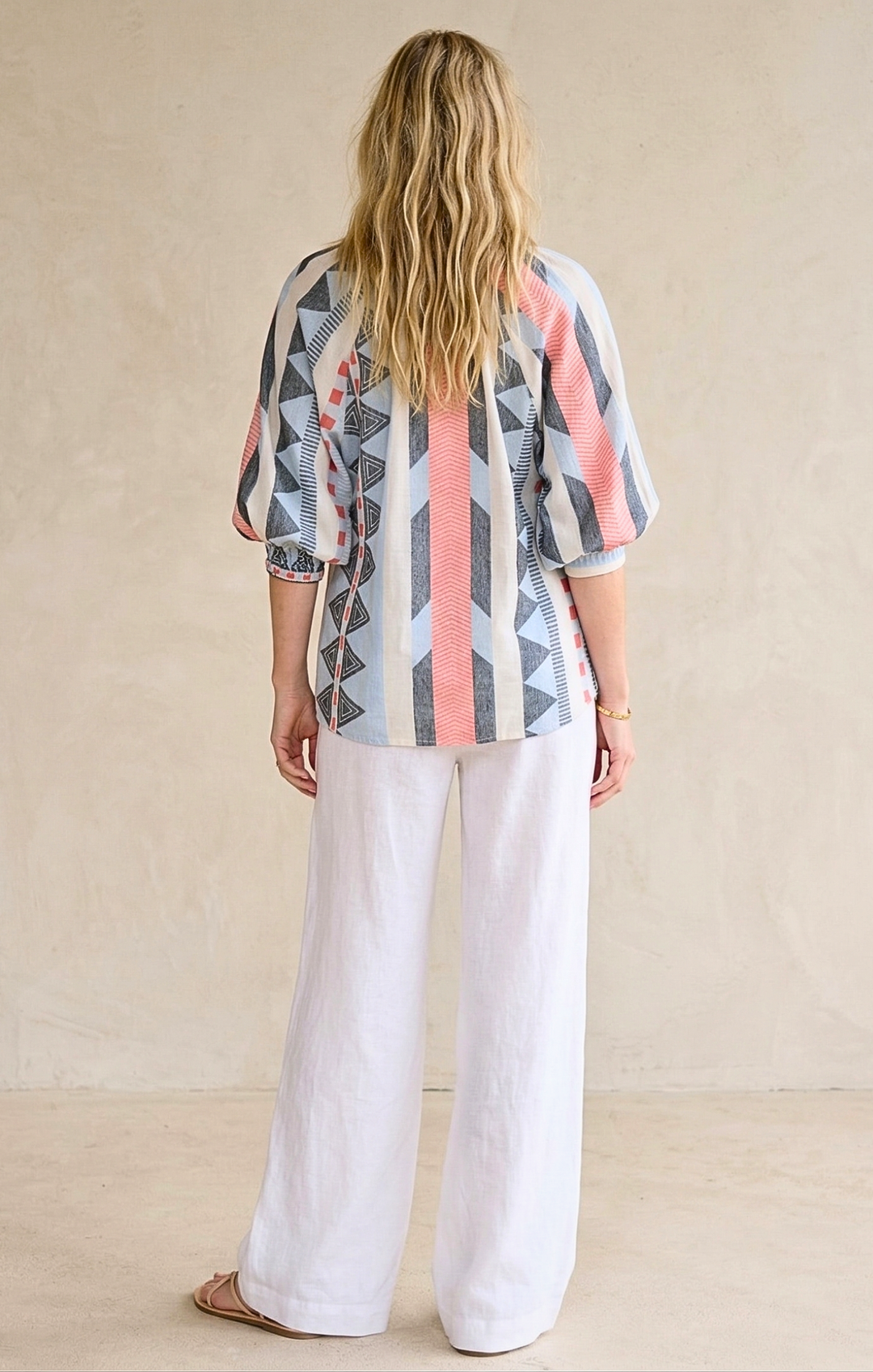 Juliette Boho Chic Jacquard Blouse