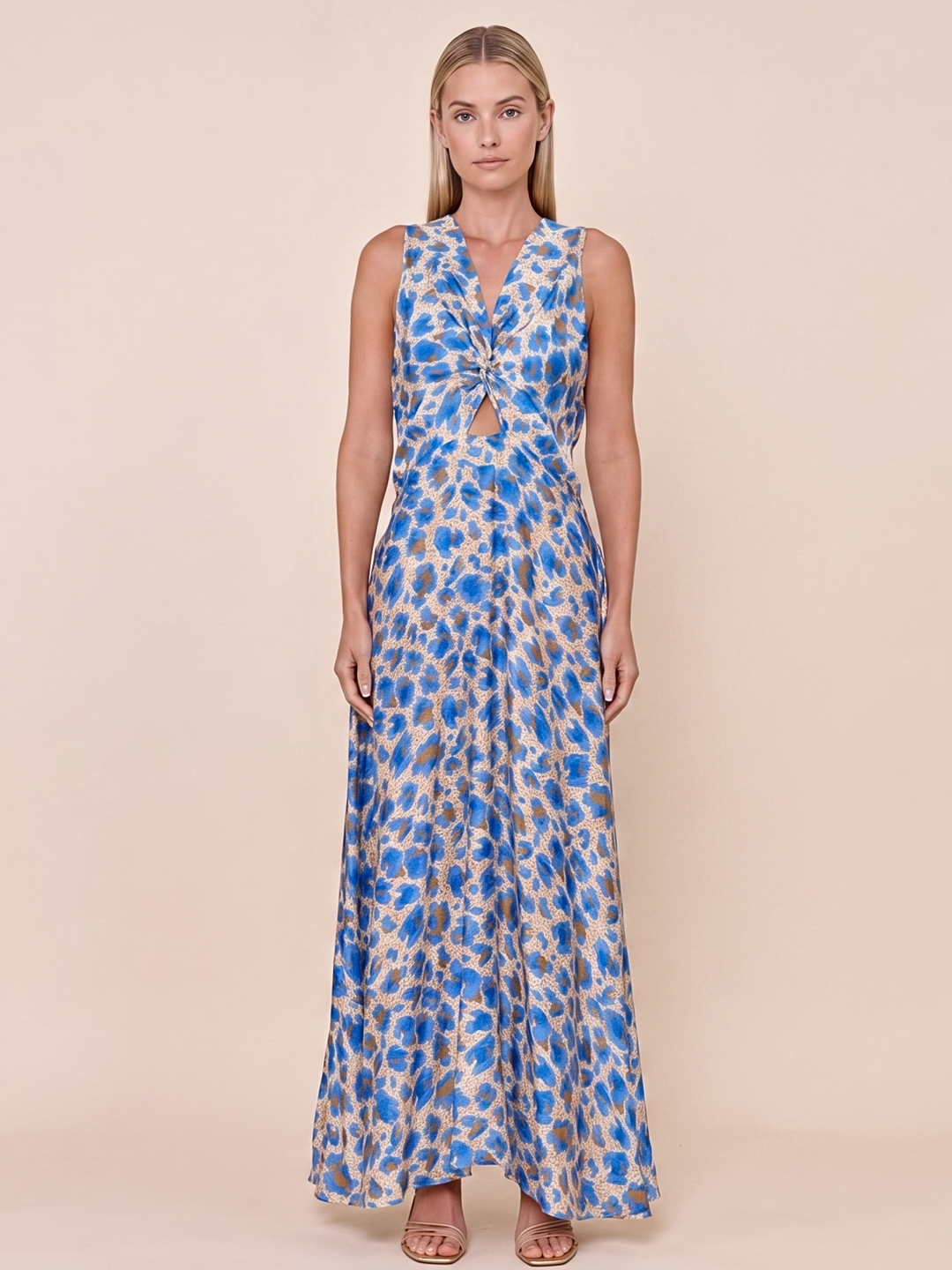 The Lela Twist-Front Maxi Dress