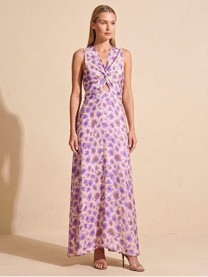 The Lela Twist-Front Maxi Dress