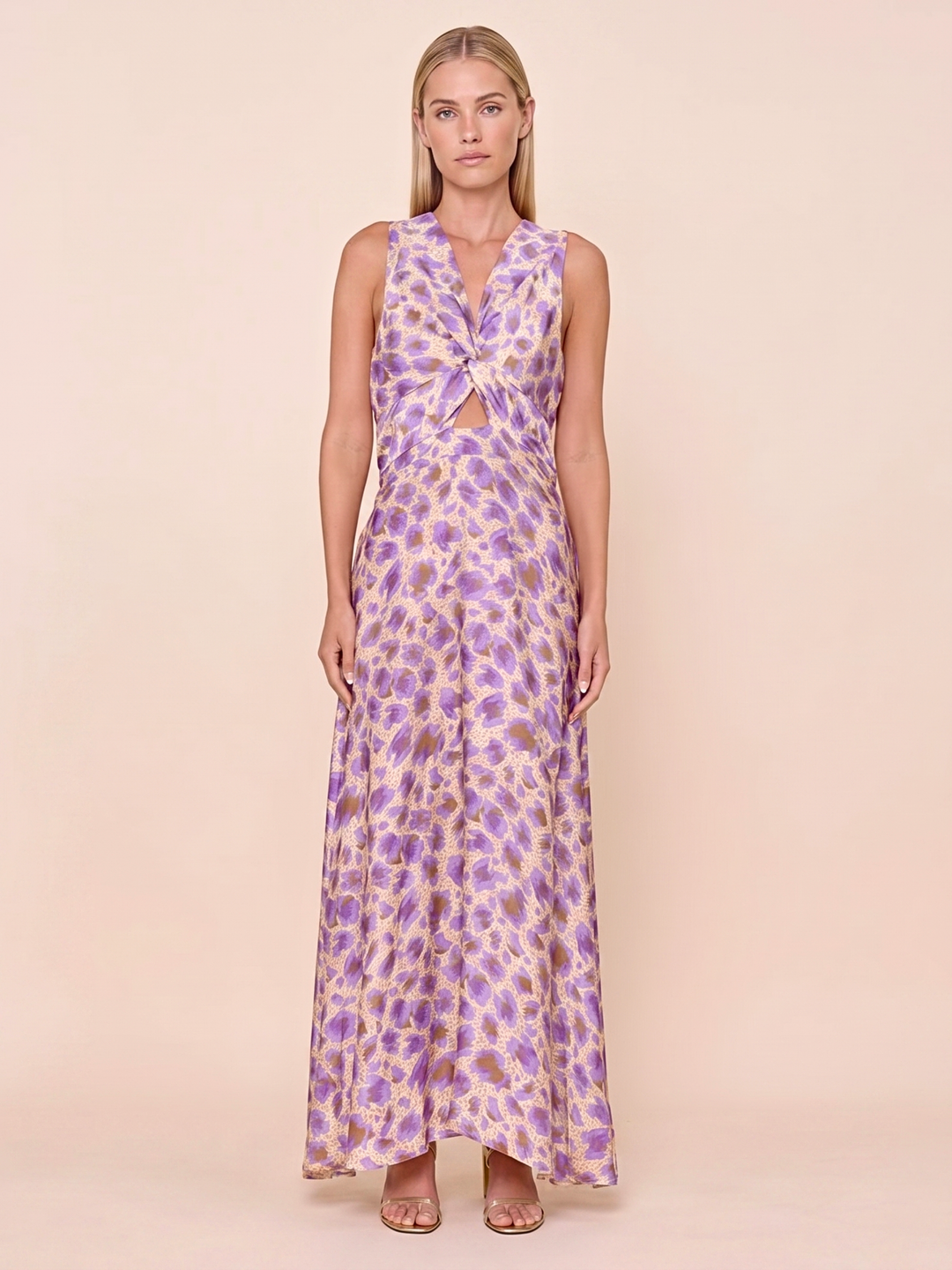 The Lela Twist-Front Maxi Dress