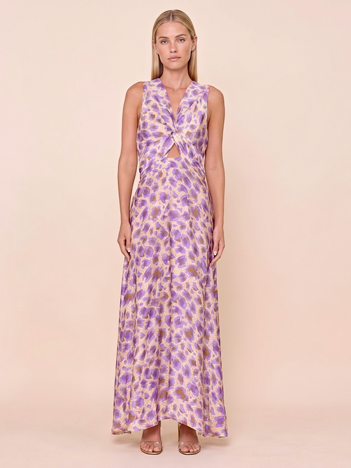 The Lela Twist-Front Maxi Dress