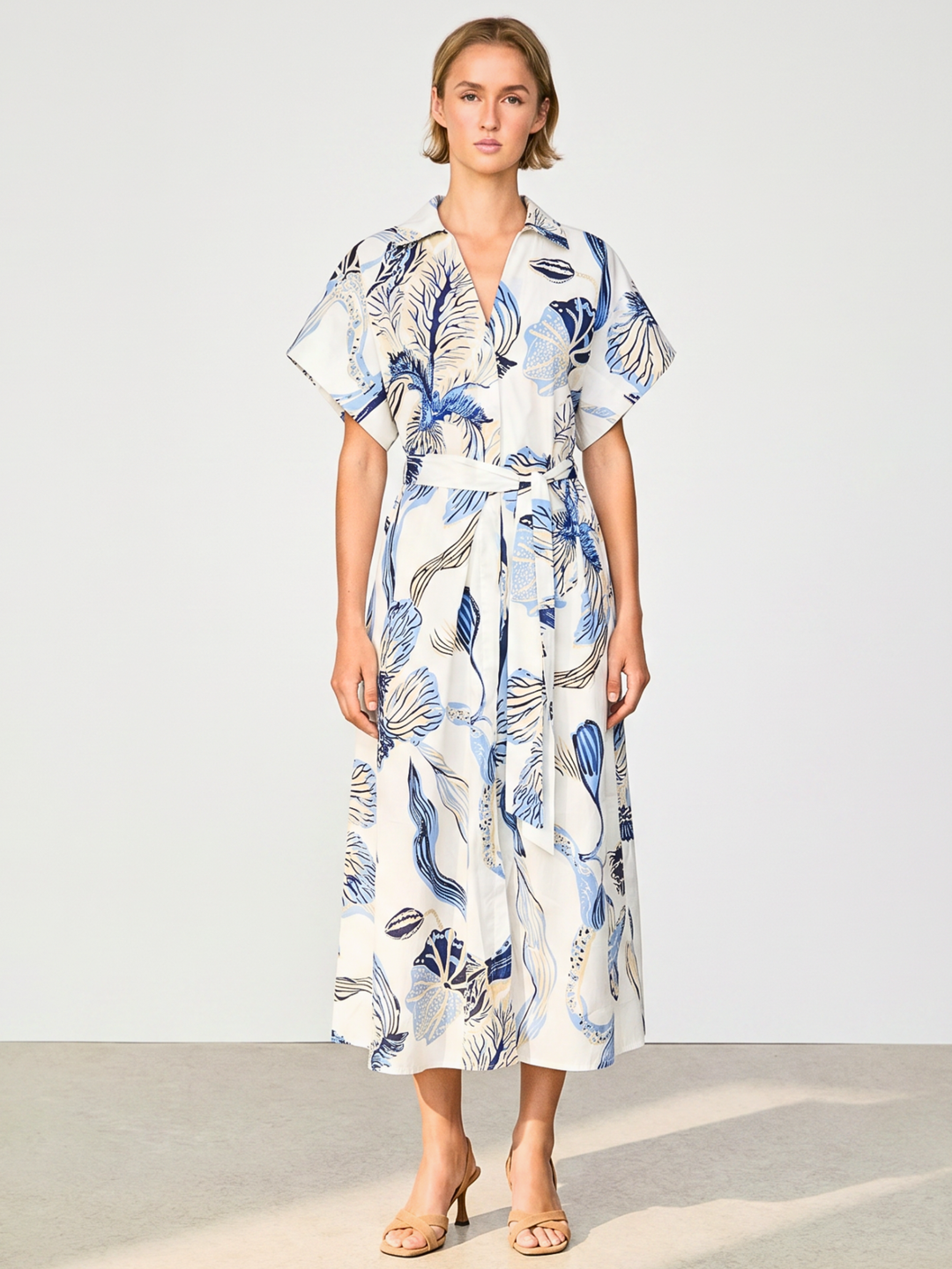 LENNON BUTTON DOWN MAXI DRESS