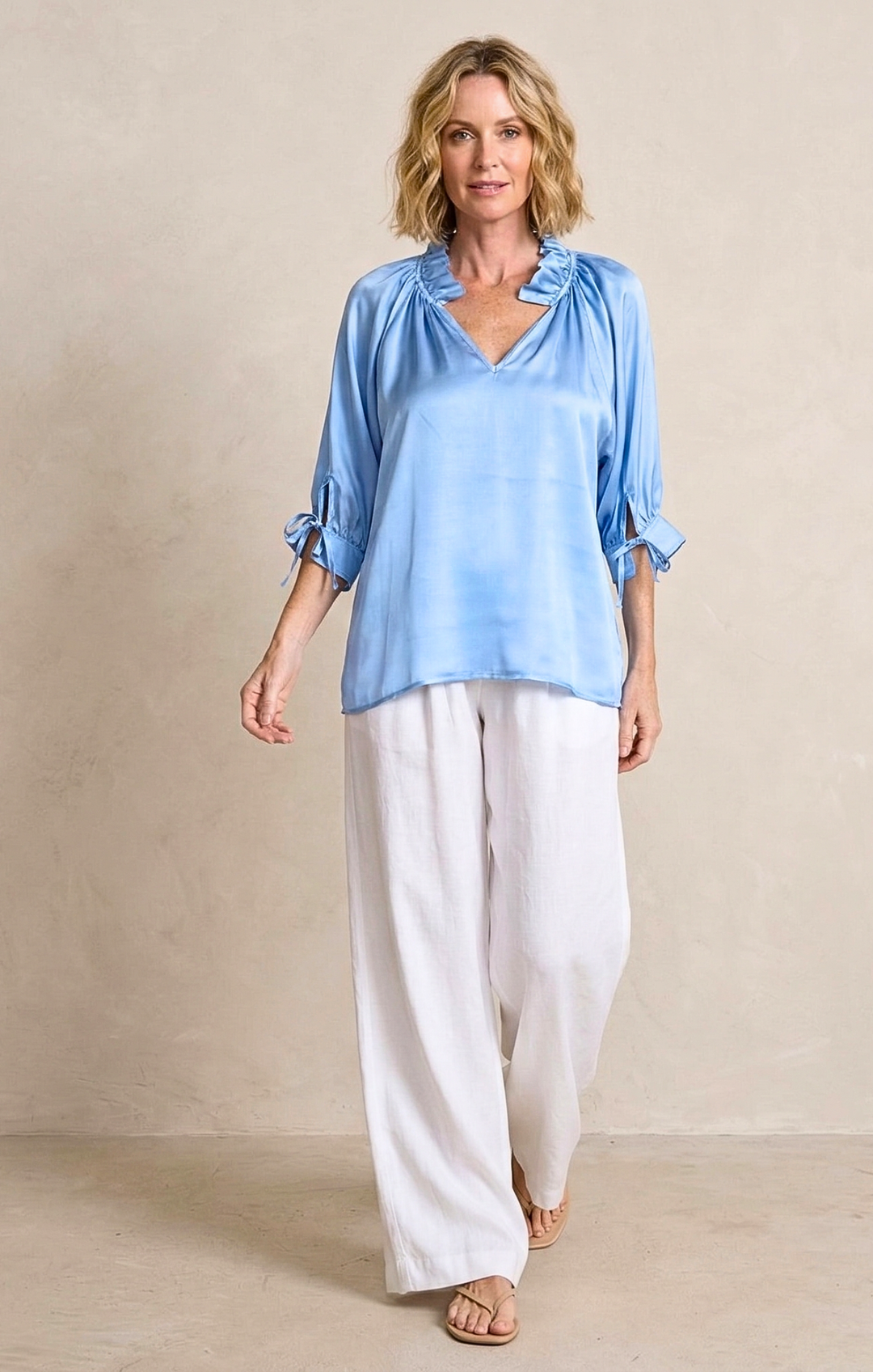 Luisa Satin Blouse