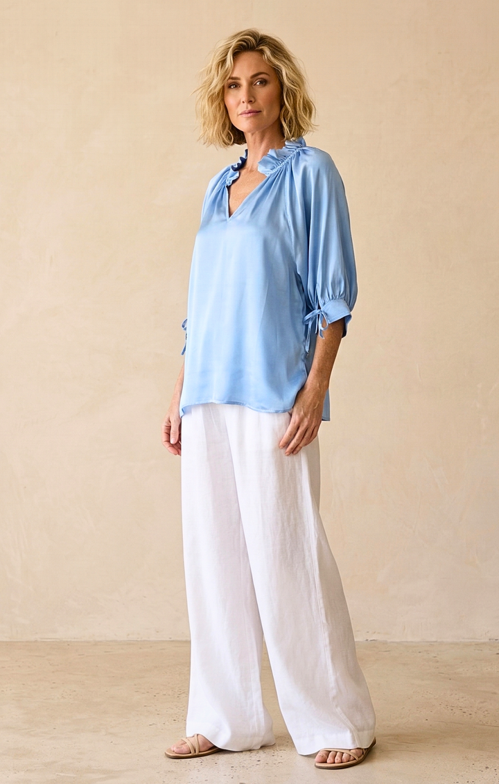 Luisa Satin Blouse