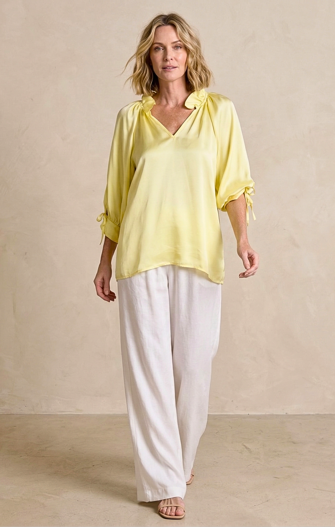 Luisa Satin Blouse