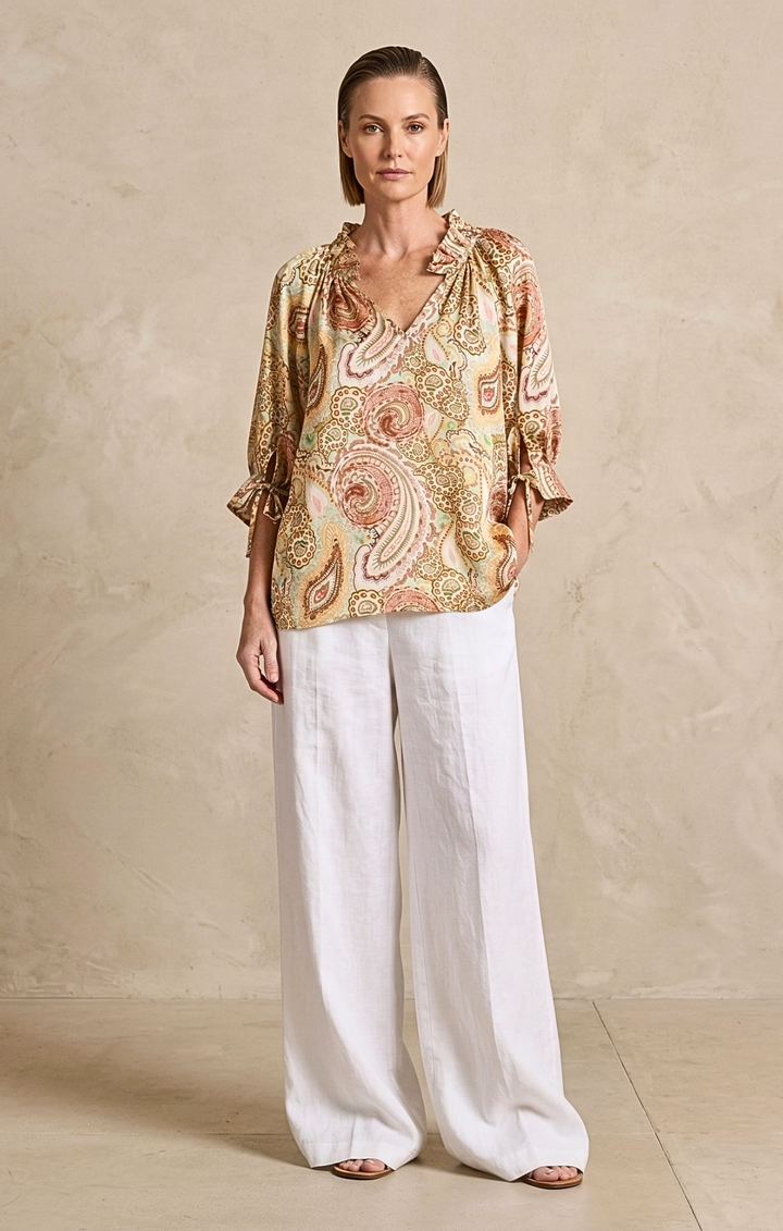 Luisa Satin Blouse