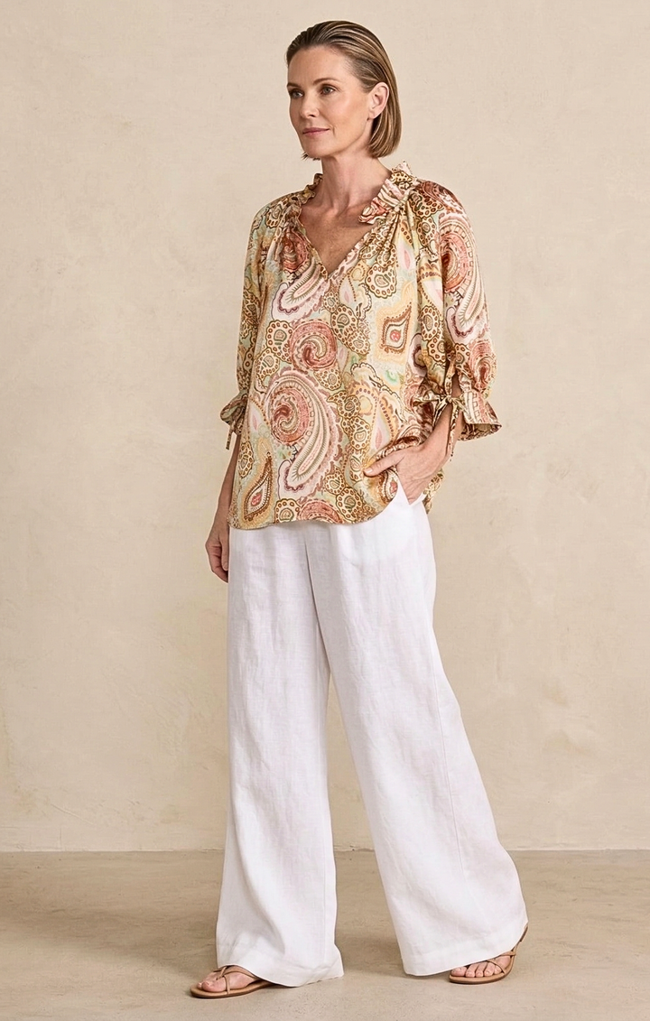 Luisa Satin Blouse