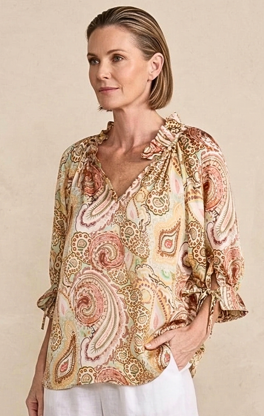 Luisa Satin Blouse