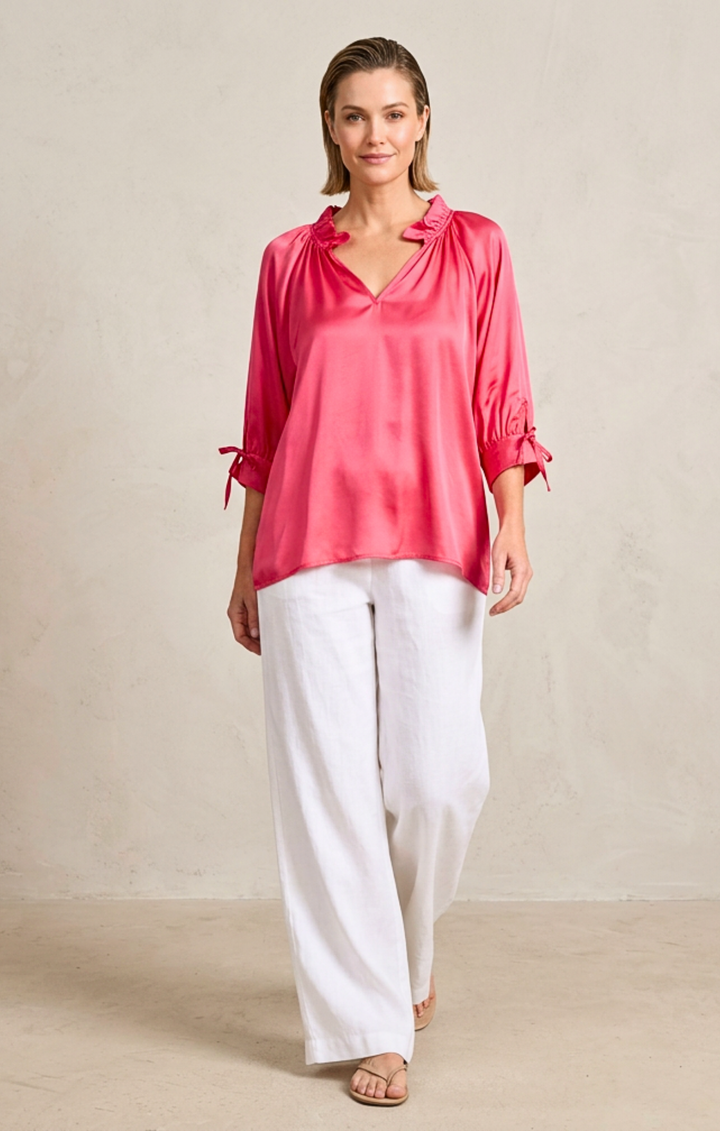Luisa Satin Blouse