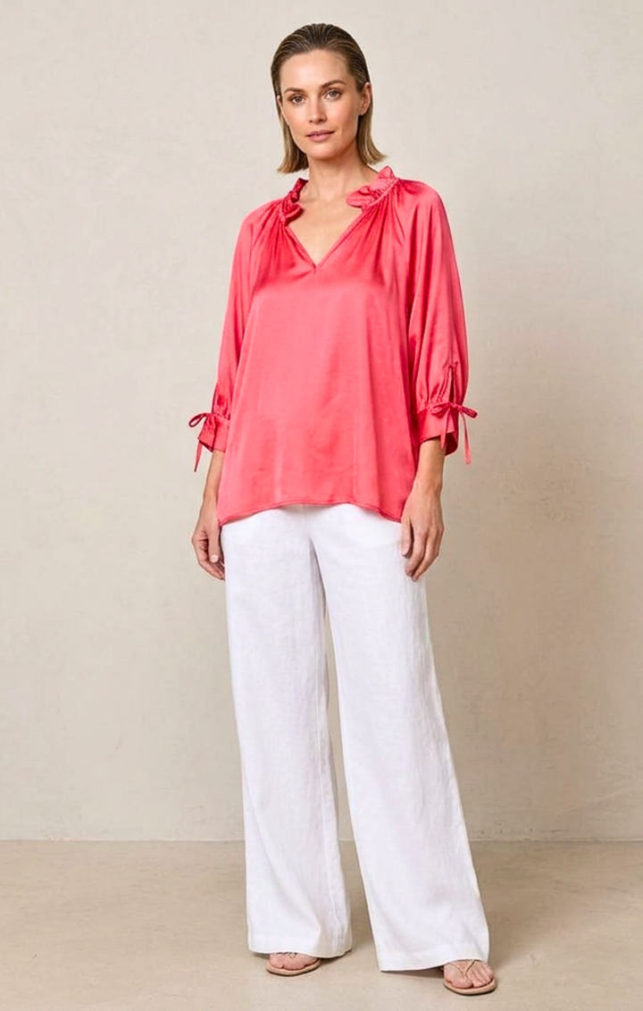Luisa Satin Blouse