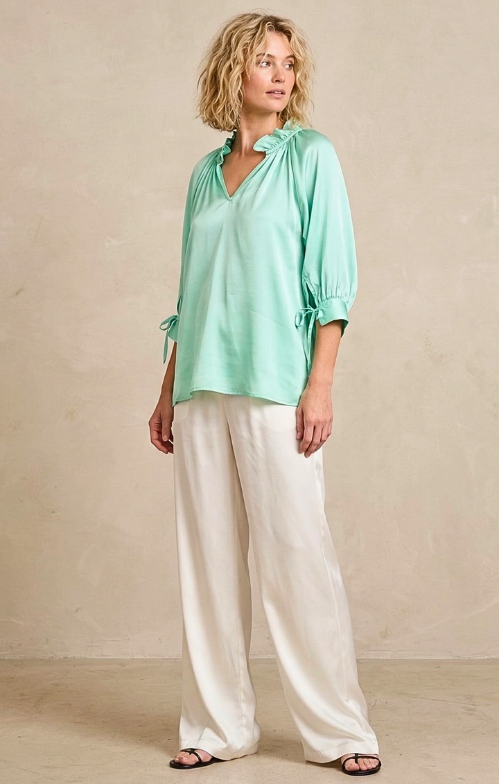 Luisa Satin Blouse