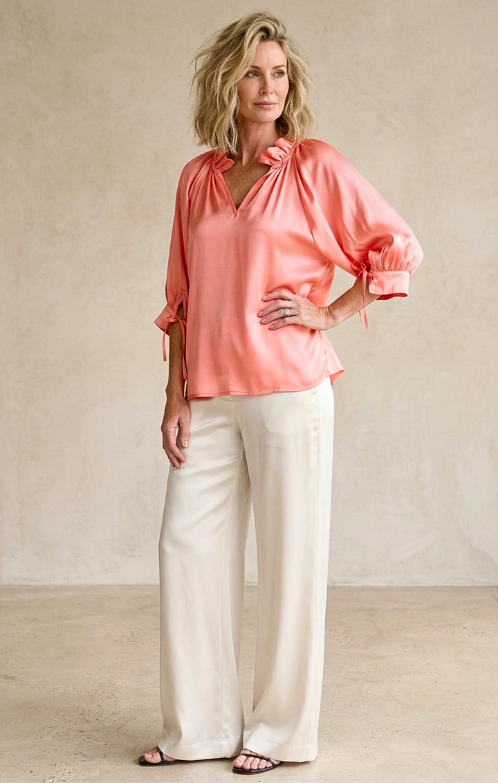 Luisa Satin Blouse
