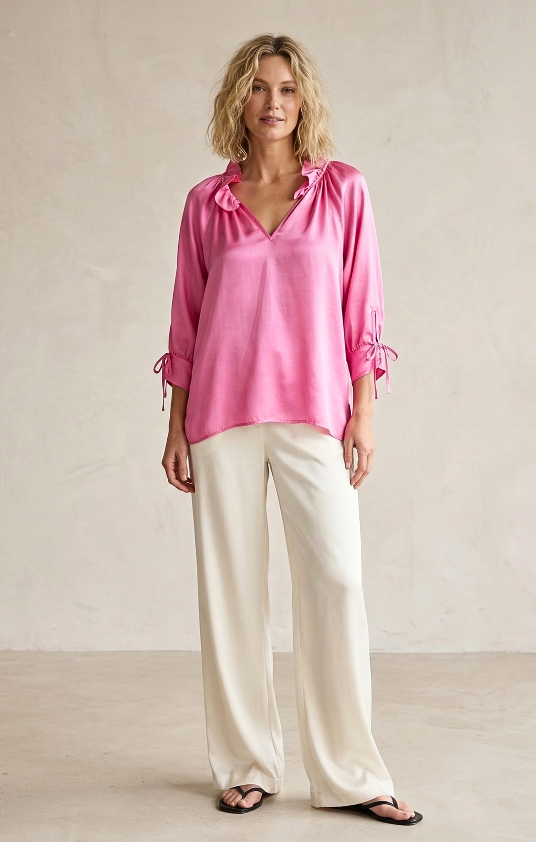 Luisa Satin Blouse