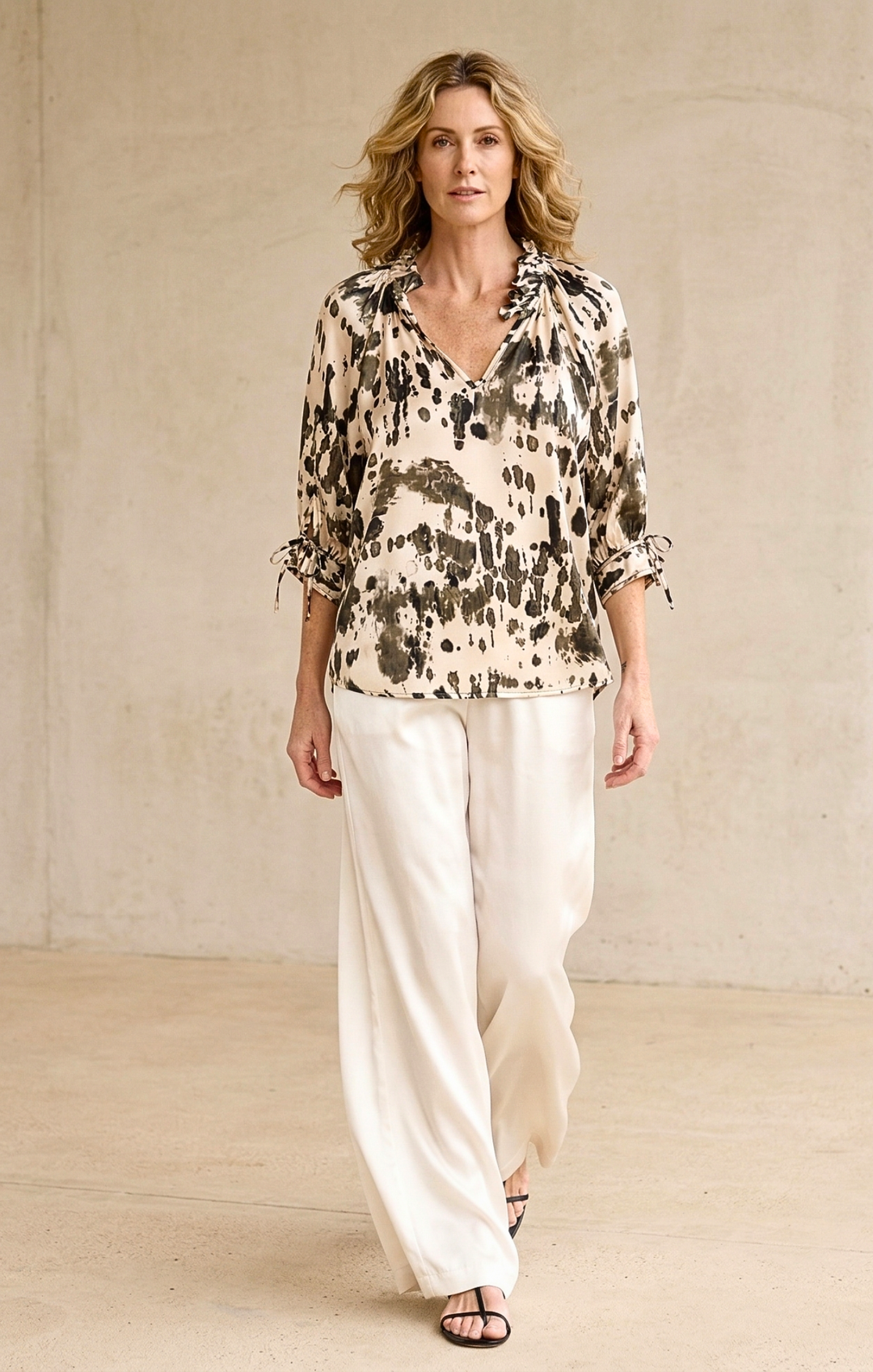 Luisa Satin Blouse