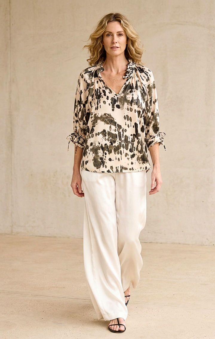 Luisa Satin Blouse