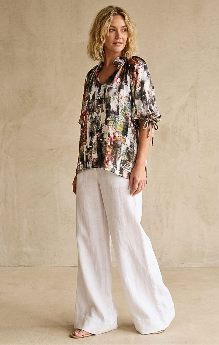 Luisa Satin Blouse
