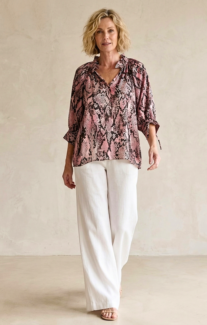 Luisa Satin Blouse