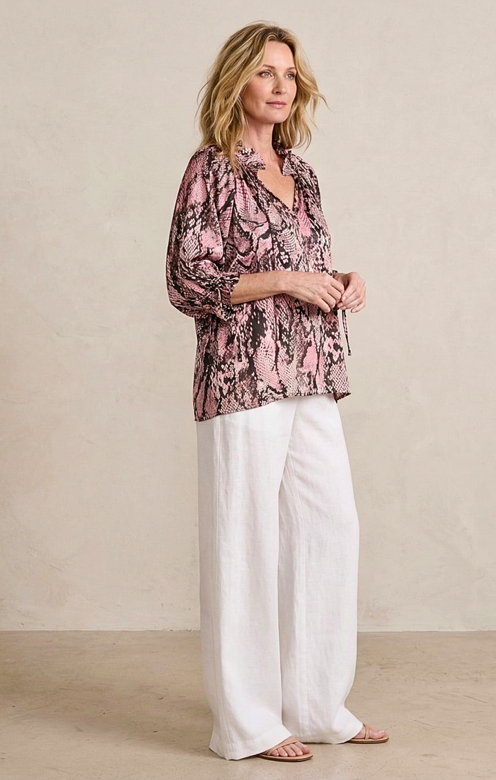 Luisa Satin Blouse