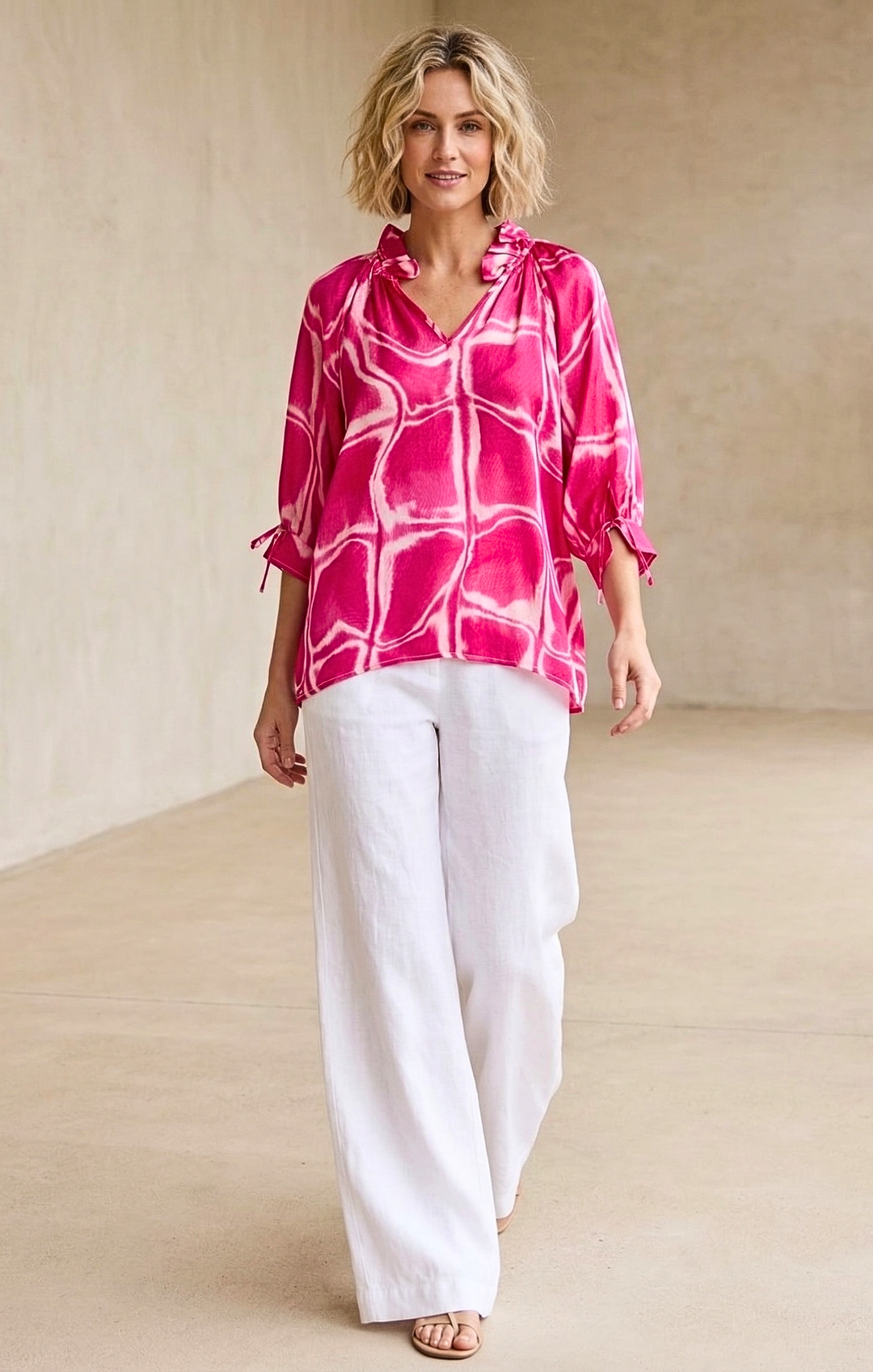 Luisa Satin Blouse