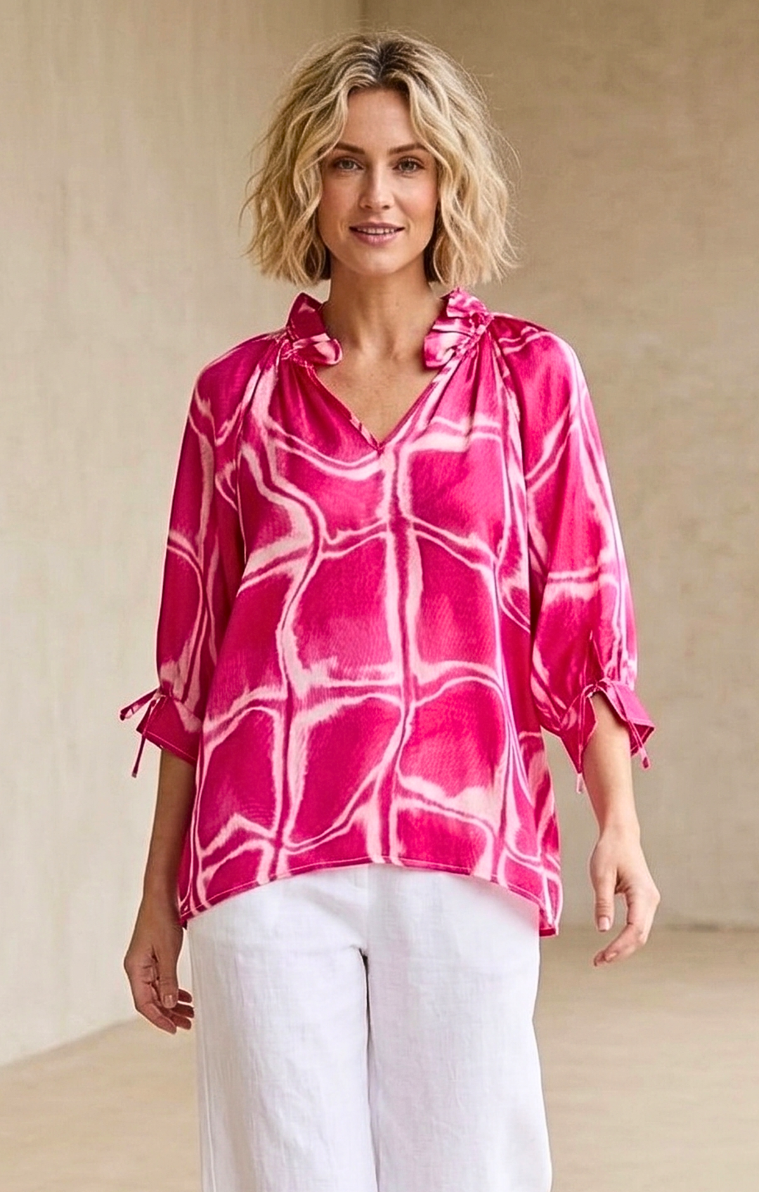 Luisa Satin Blouse