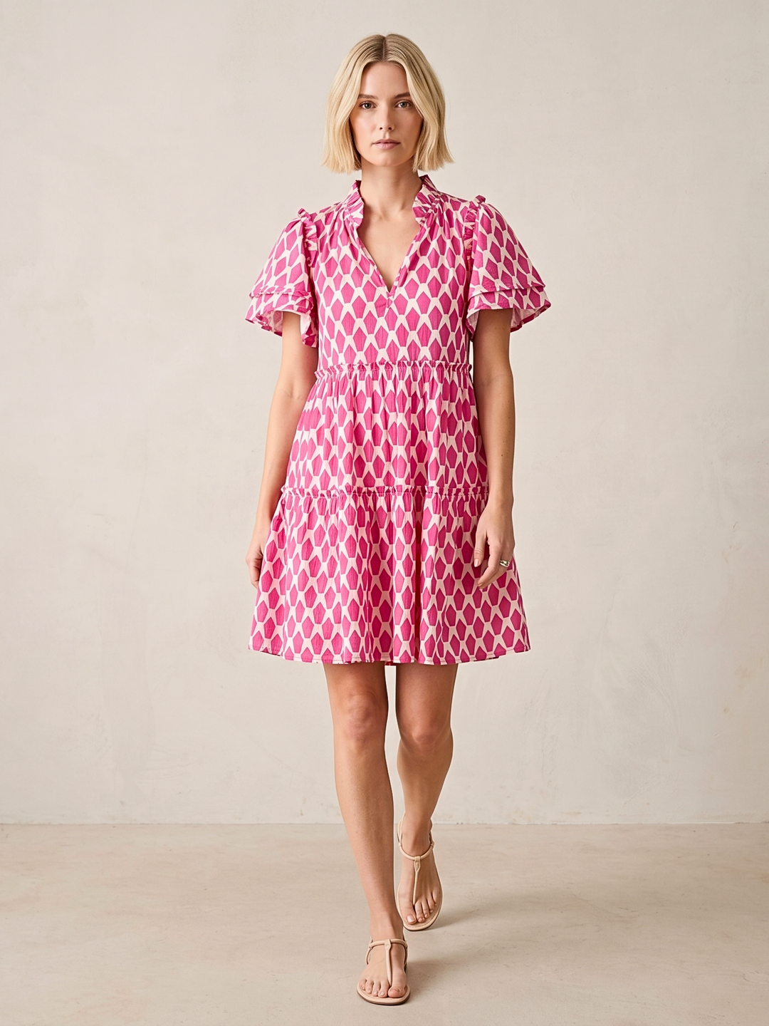 MADRID TIERED MINI DRESS